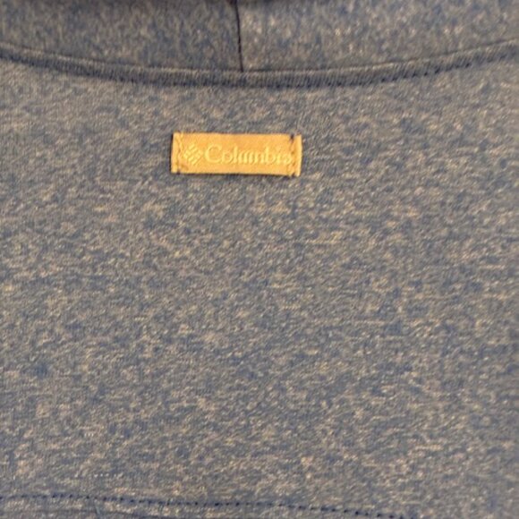 Columbia Women's Blue Cotton Blend Knit Open Front Long Sleeve Cardigan Size L - Picture 4 of 5